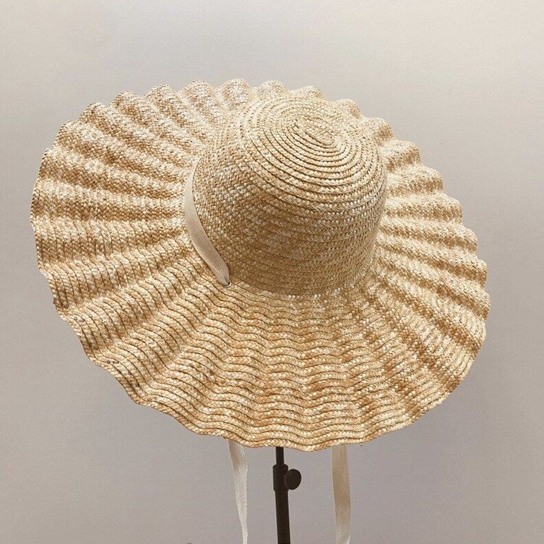 Straw Hat | Women Wide Brim Hat | Women Ribbon Straw Hat | Sun Hat | Beach Hat | Summer Women hat... | Etsy (UK)