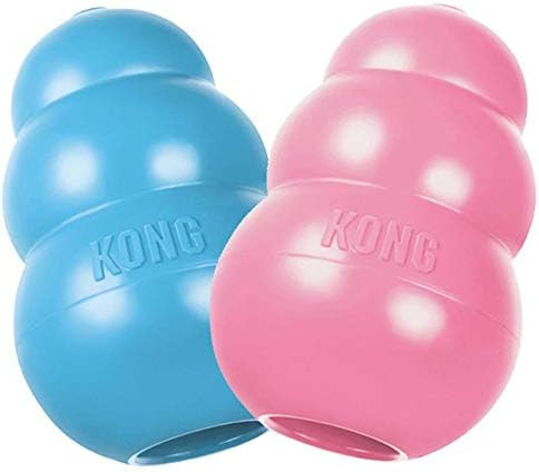 KONG - Puppy Toy - Natural Teething Rubber - Fun to Chew, Chase and Fetch (Includes One Toy, Colo... | Amazon (US)