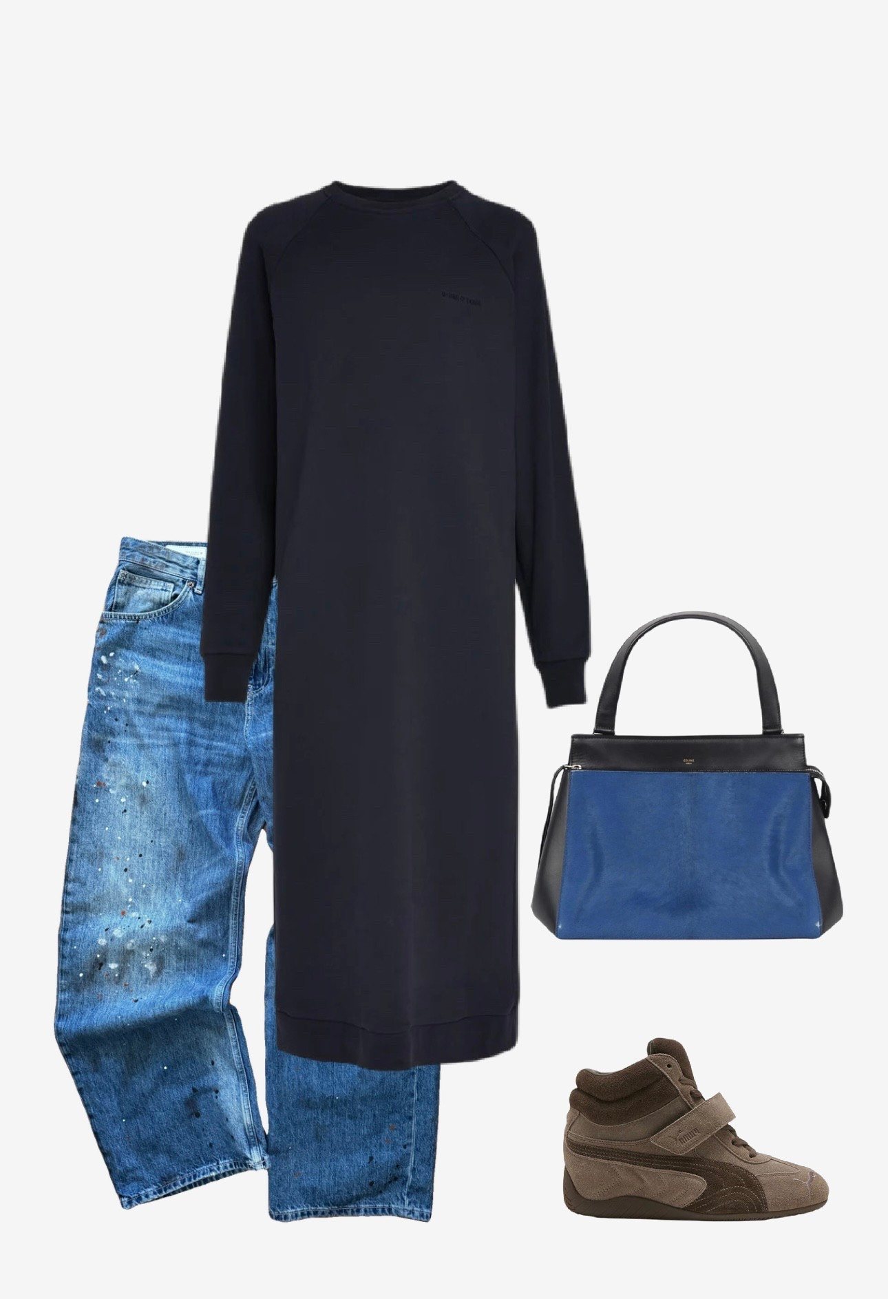 A very oversized sweatshirt dress kind of day. 
Bag is preloved  

#LTKOver40 #LTKootd #LTKSeasonal