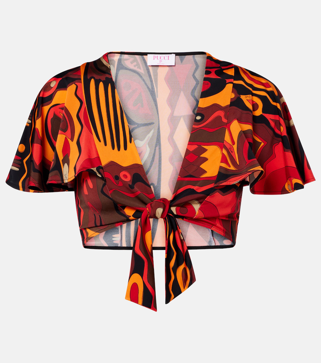 Kwango jersey satin crop top | Mytheresa (US/CA)