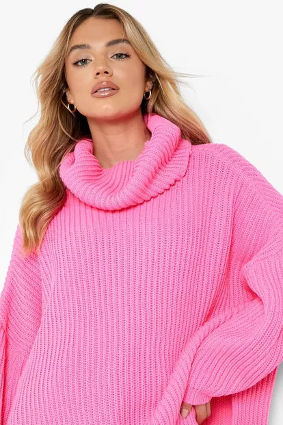Chunky Oversized Boyfriend Sweater | Boohoo.com (US & CA)