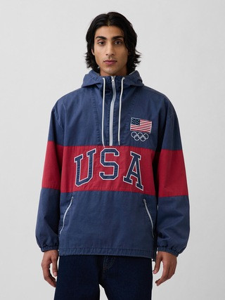 Adult Team USA Oversized Anorak | Gap (US)