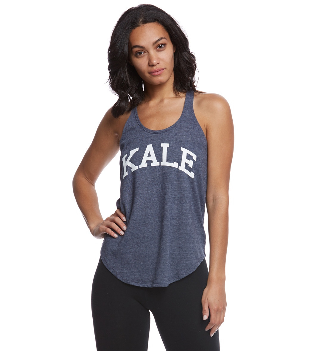 Sub Urban Riot Kale Athena Yoga Tank Top - Navy - L | SwimOutlet.com