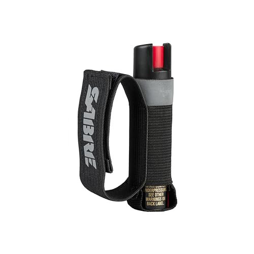 SABRE Runner Defense Spray, 3-in-1 Formula Contains Pepper Spray, CS Military Tear Gas & UV Marking Dye, Max Strength, Reflective Hand Strap, 4X longer spray time, Secure & Easy to Use Safety | Amazon (US)