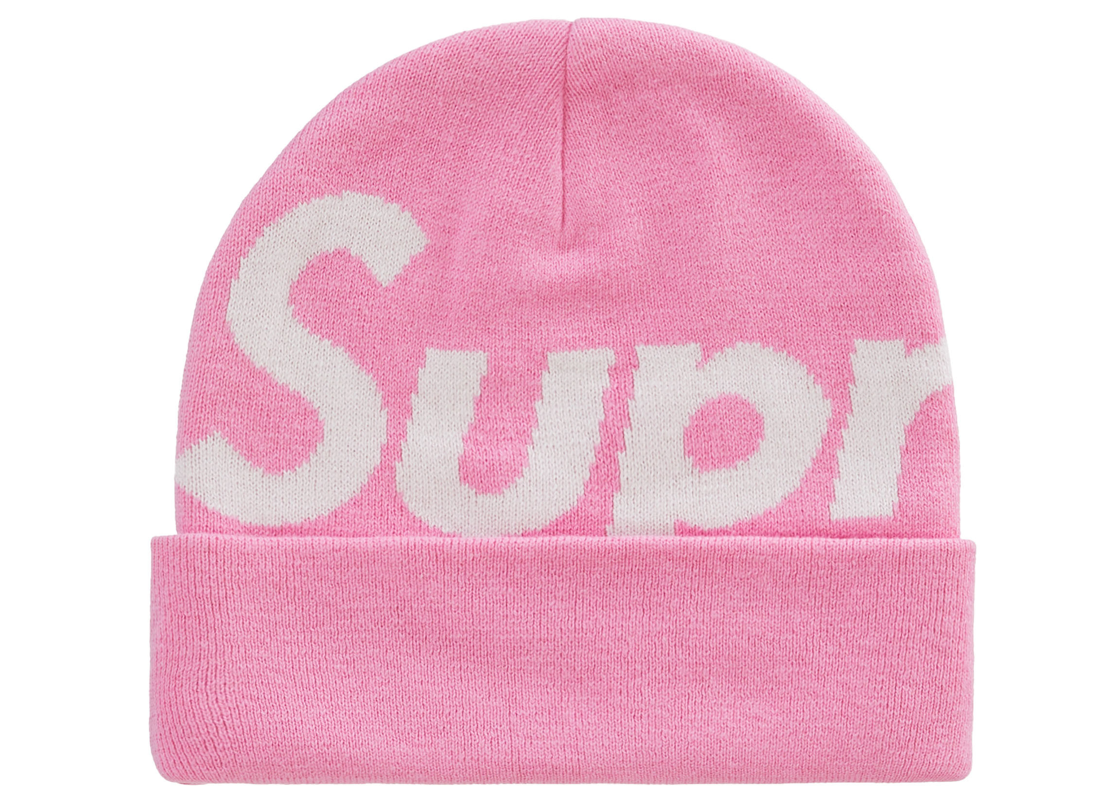 Supreme Big Logo Beanie (FW22) Pink | StockX