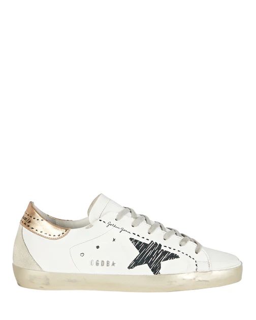 Golden Goose Superstar Leather Low-Top Sneakers | Shop Premium Outlets