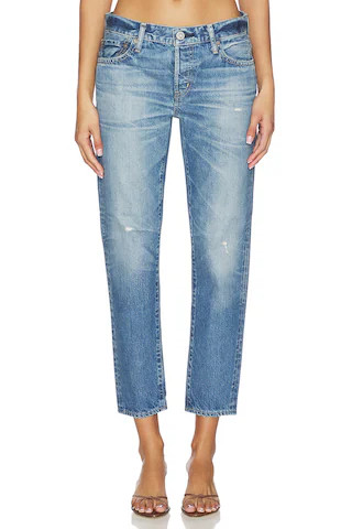 Moussy Vintage Wrentham Tapered Jeans in Navy. - size 31 | Revolve Clothing (Global)