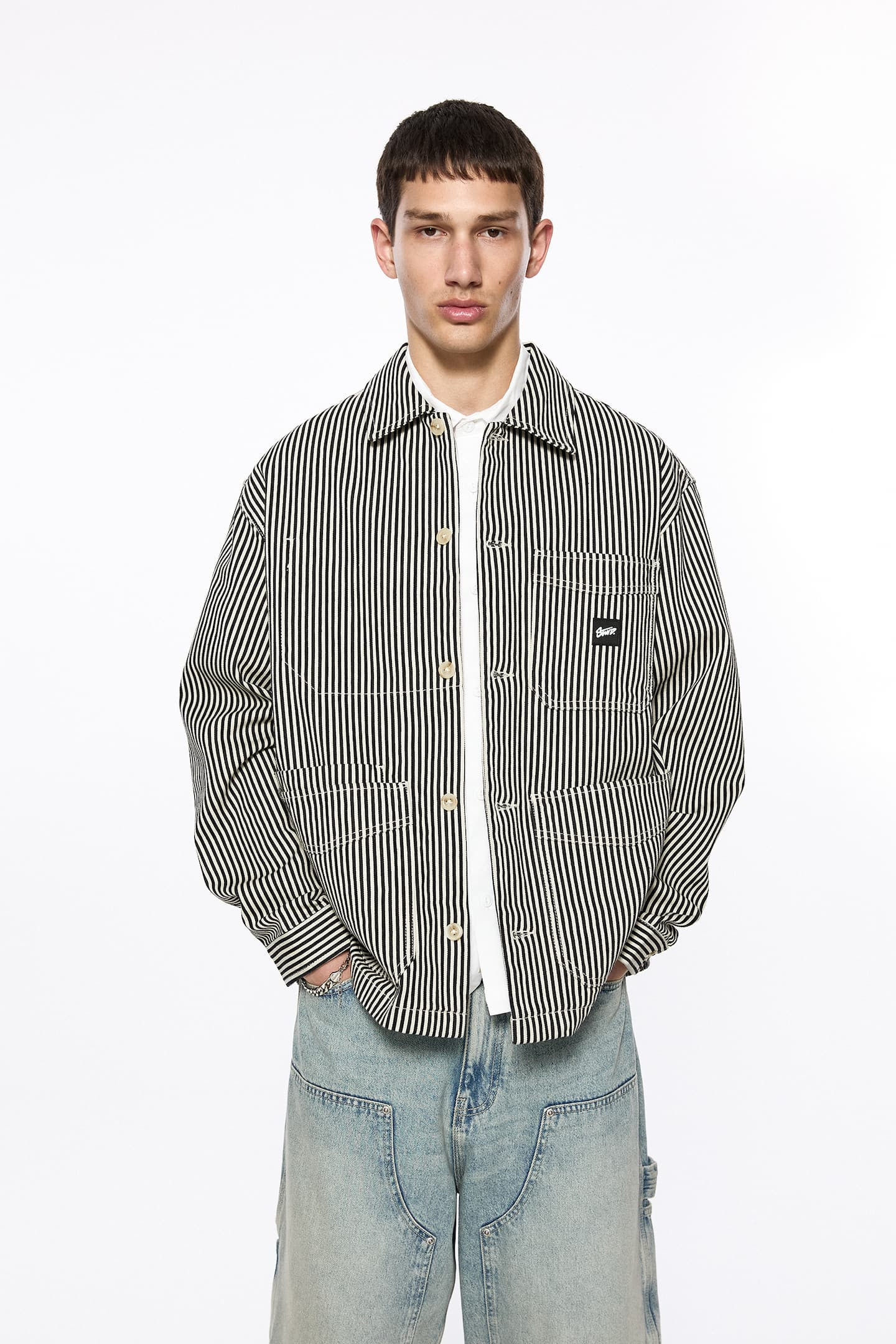 Veste workwear rayures STWD | PULL and BEAR FR