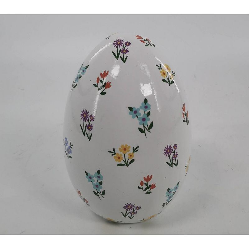 7.25" Flower Printed Decorative Easter Egg Figurine - Spritz™ | Target