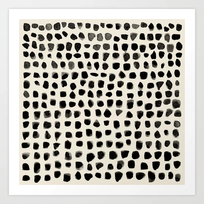 Dots (Beige) Art Print by Summer Sun Home Art | Society6
