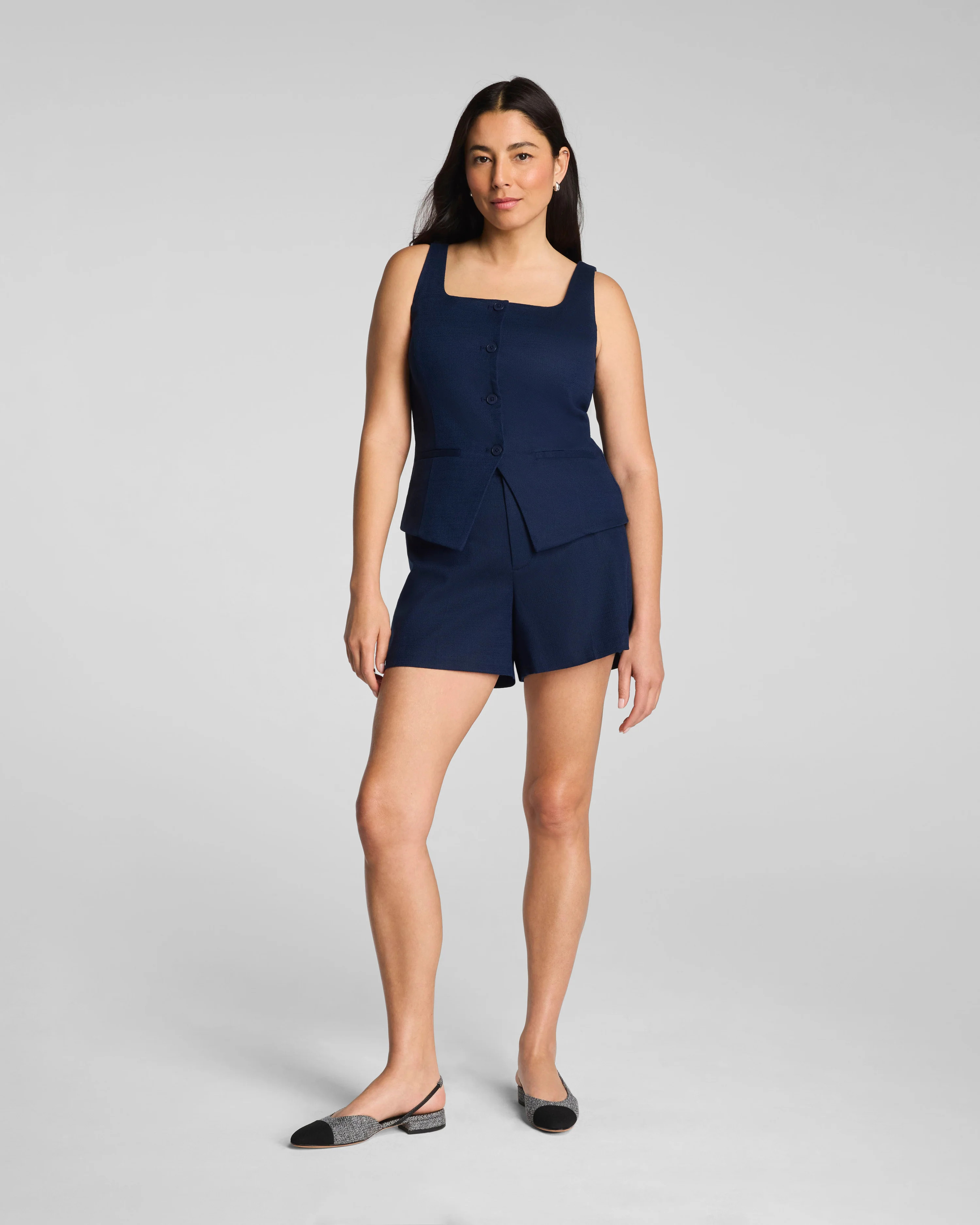 SPANXsupersmooth\u00ae EasyBreezy Cotton Linen Shorts | Tummy Control Shorts | Spanx