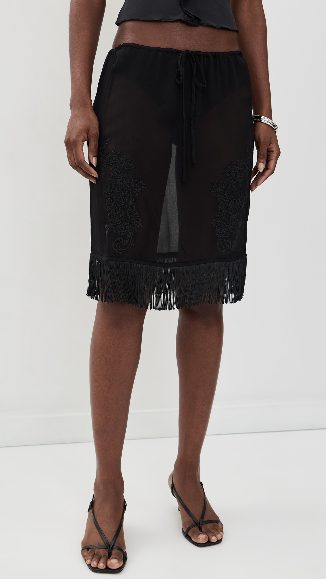 With Jéan Andie Skirt Black XXS | Shopbop