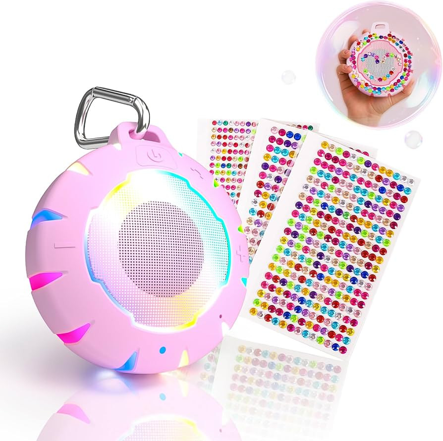HEYSONG Bluetooth Shower Speaker + DIY Diamond Stickers – Great Gift for Girls | Amazon (US)