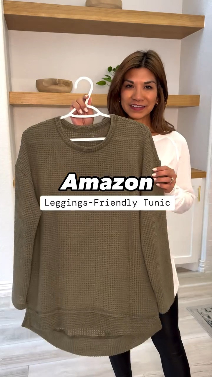 Waffle tunic in small(green and red).
Curved hem shirt underneath in small(sooo soft).
Puffer vest in small.
Leggings in small(best Spanx look for less).
New Balance sneakers fit tts. 
Chelsea black boots fit tts.
Both bags are linked.
Amazon finds, fall outfits, fashion over 50, midlife fashion, petite fashion, vacation outfits, fall fashion, fall layer.

#LTKFindsUnder50 #LTKStyleTip #LTKOver40