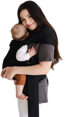 Lalabu Kerier | Baby Carrier | Baby Wrap | Babywearing (Pure Black) | Amazon (US)