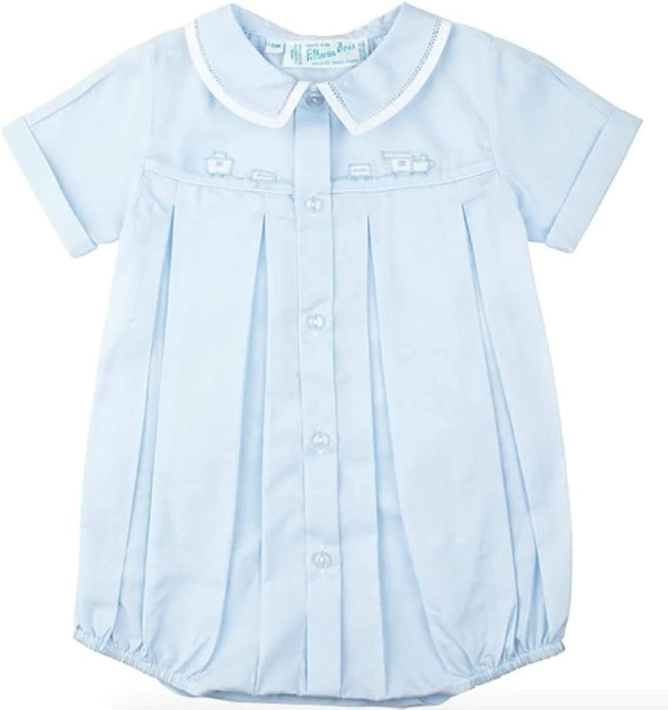 Feltman Brothers Baby Boys Blue Train Bubble Layette Outfit | Amazon (US)