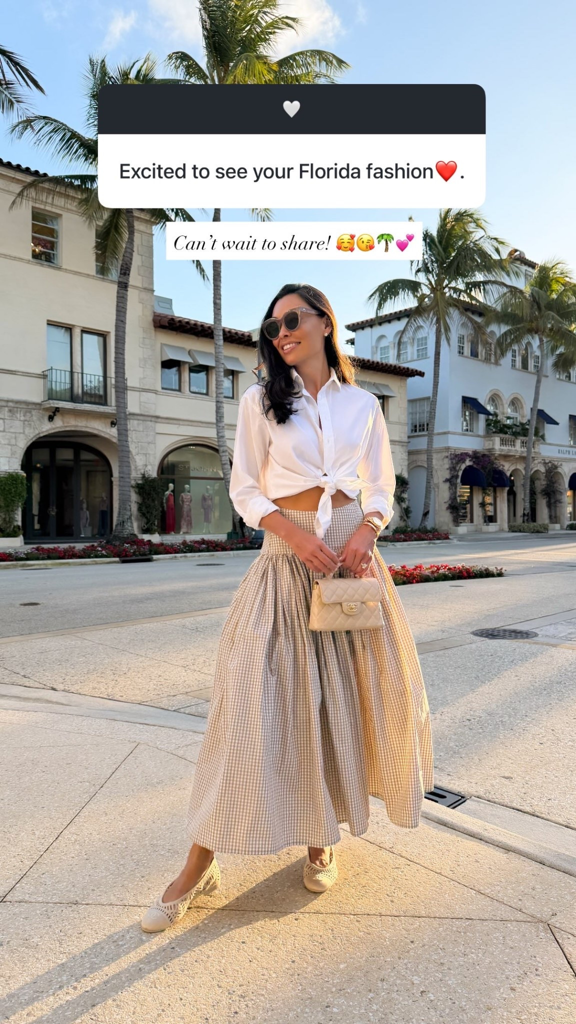 Gingham skirt, Florida outfit, Palm Beach outfit, Kat Jamieson style, gingham skirt.

#LTKootd #LTKdayinmylife #LTKSeasonal