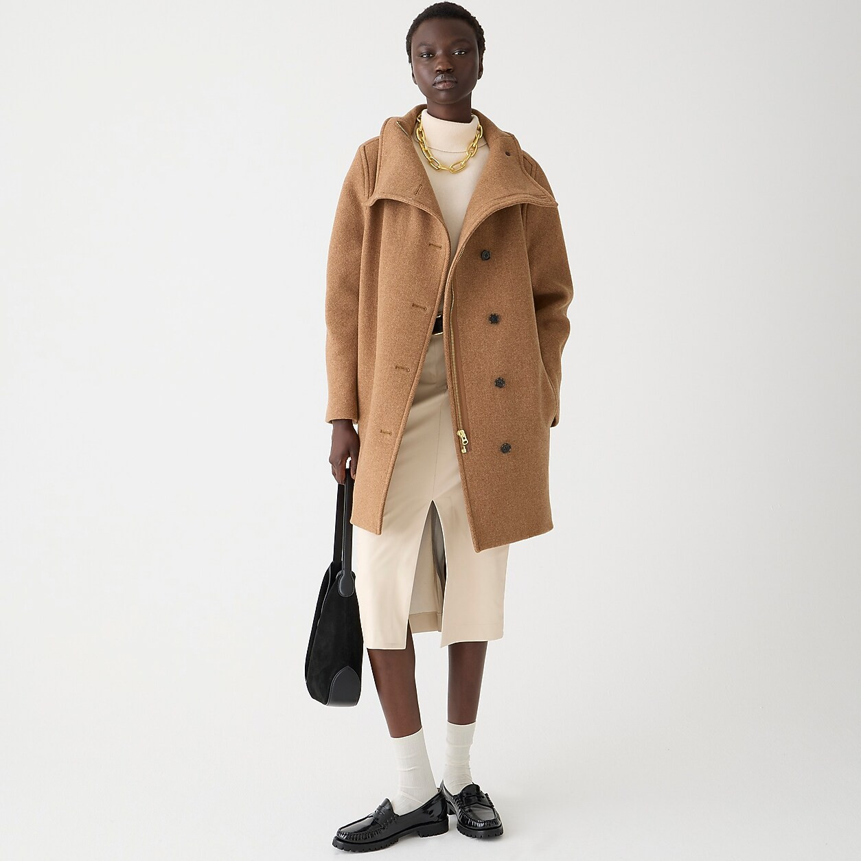 Villa coat in Italian stadium-cloth | J. Crew US