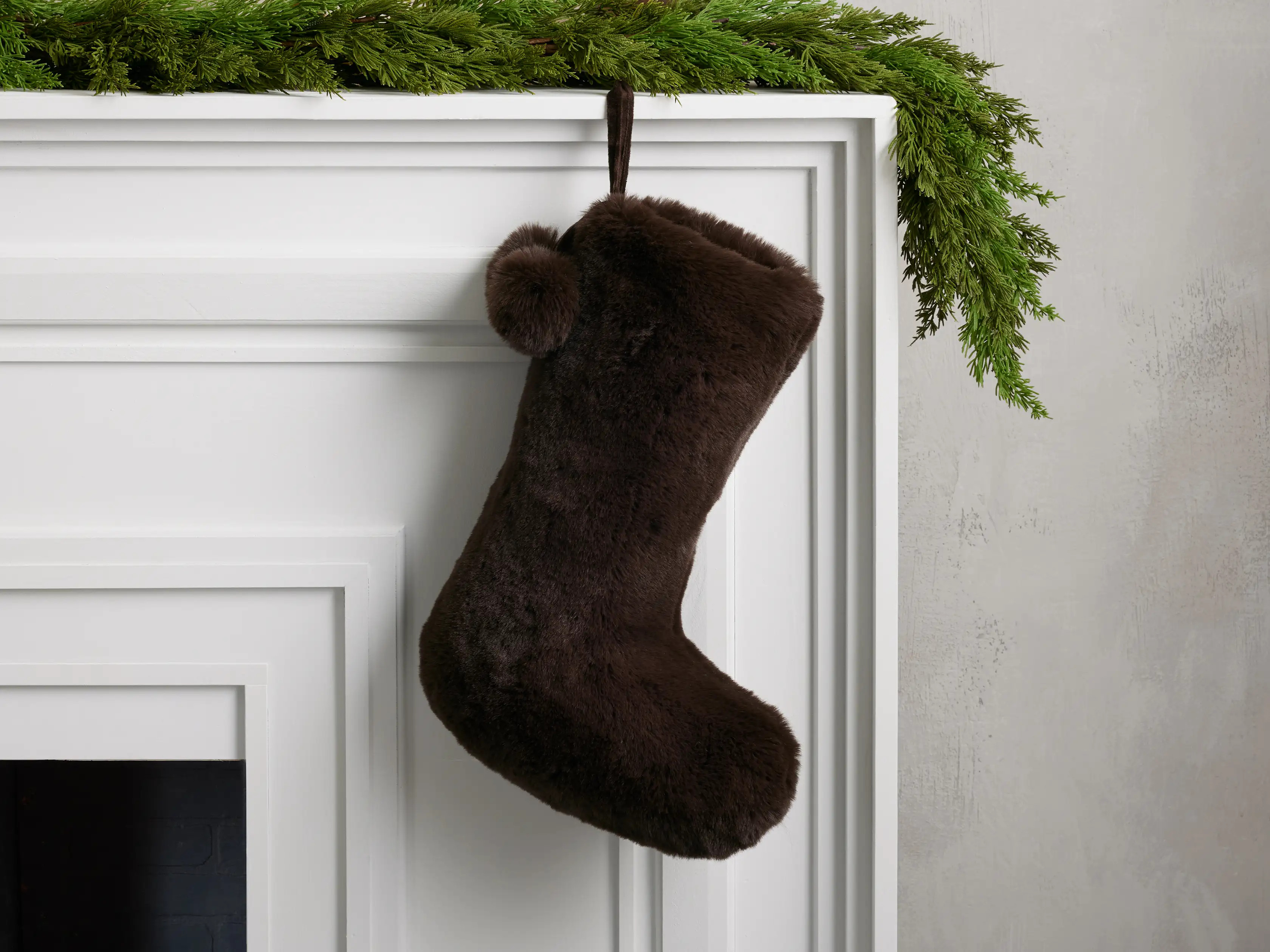 Faux Fur Rabbit Stocking | Arhaus