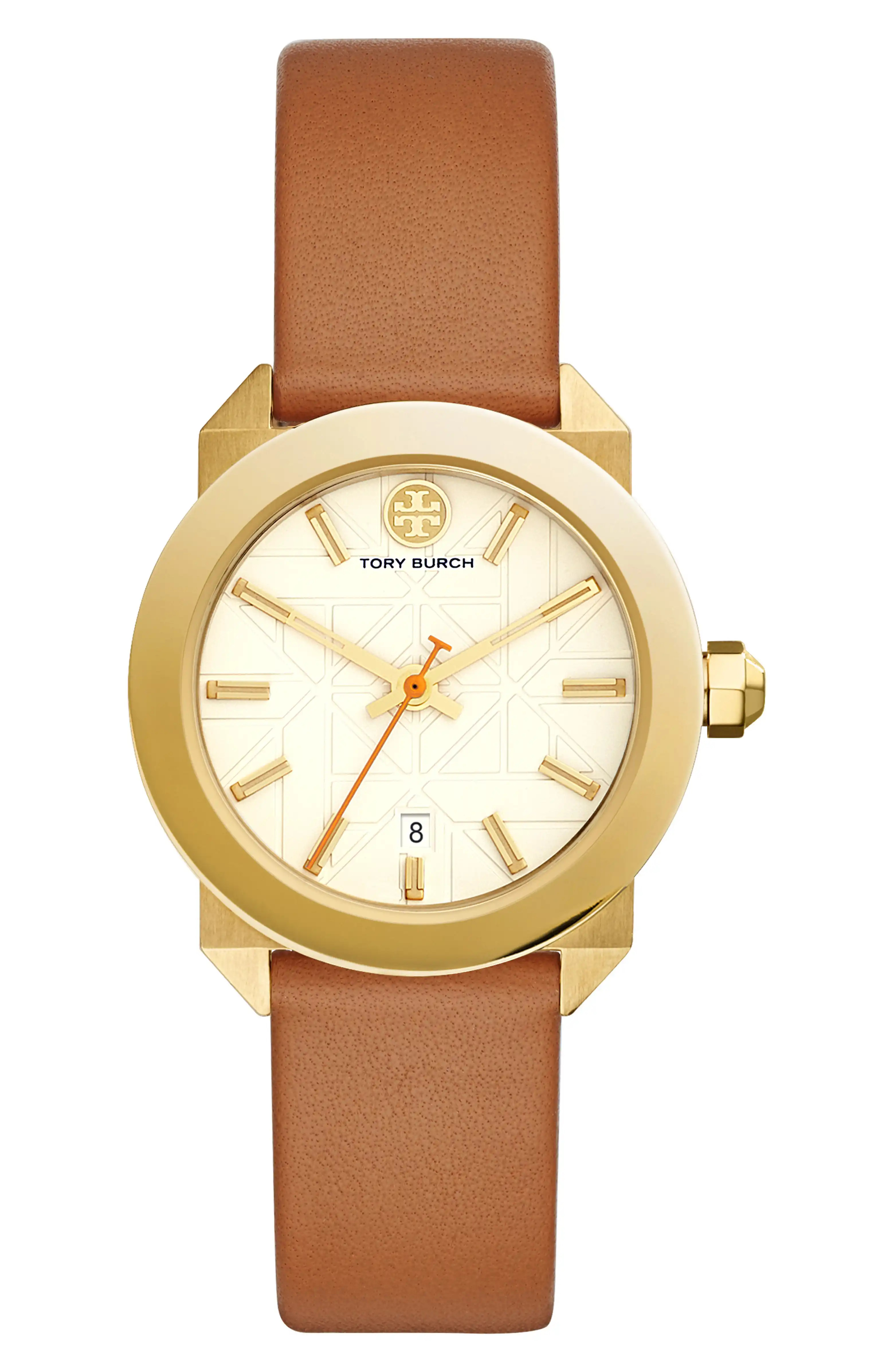 Whitney Leather Strap Watch, 35mm | Nordstrom