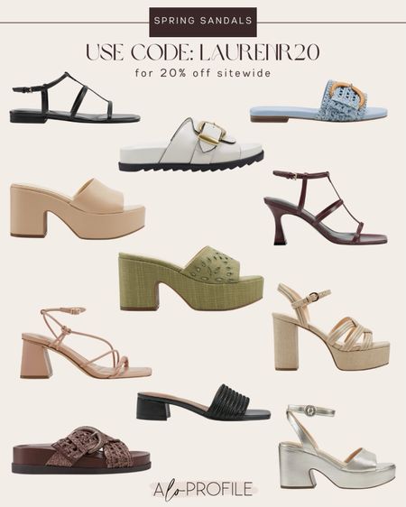 SALE ALERT!!! Loving all of these sandals that are perfect for spring and summer. 
Use code LAURENR20 for 20%!

#LTKshoecrush #LTKsalealert