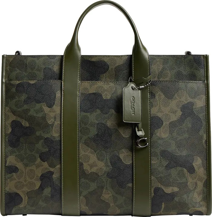 COACH Wesley Signature Camo Coated Canvas Tote | Nordstrom | Nordstrom