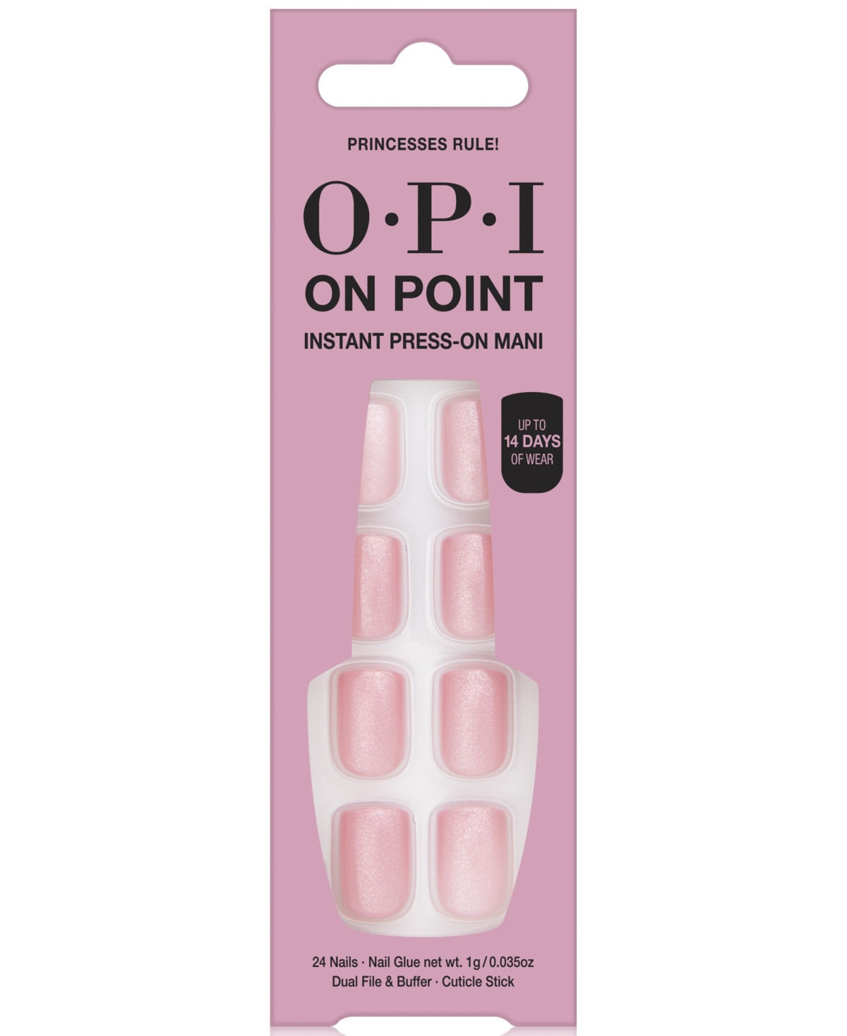 Opi On Point Instant Press-On Mani - Princesses Rule! | Macy's