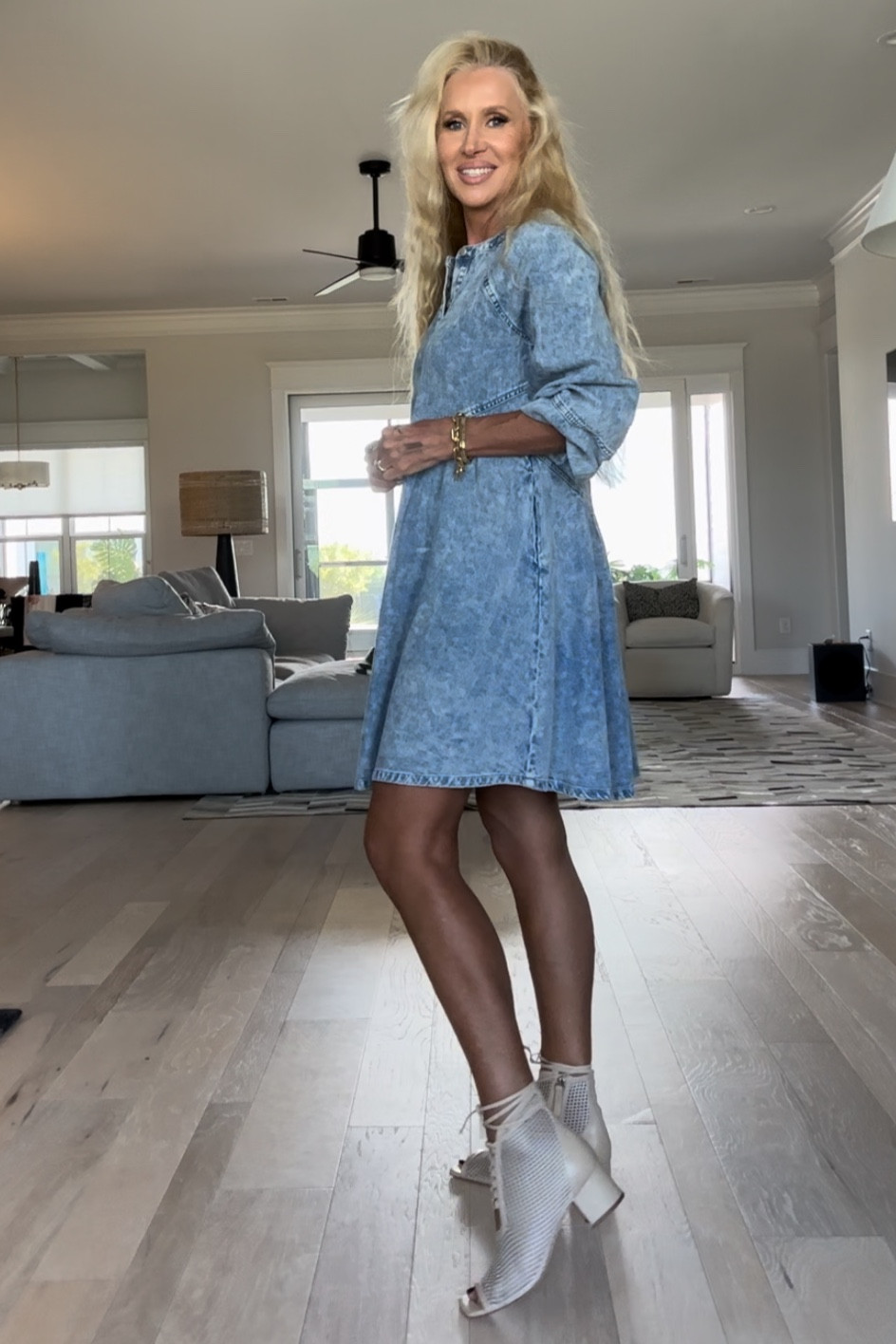 Winning combo 🩵🤍🩵🤍 Shoes TTS~ dress Small 

#LTKover40 #LTKshoecrush #LTKstyletip