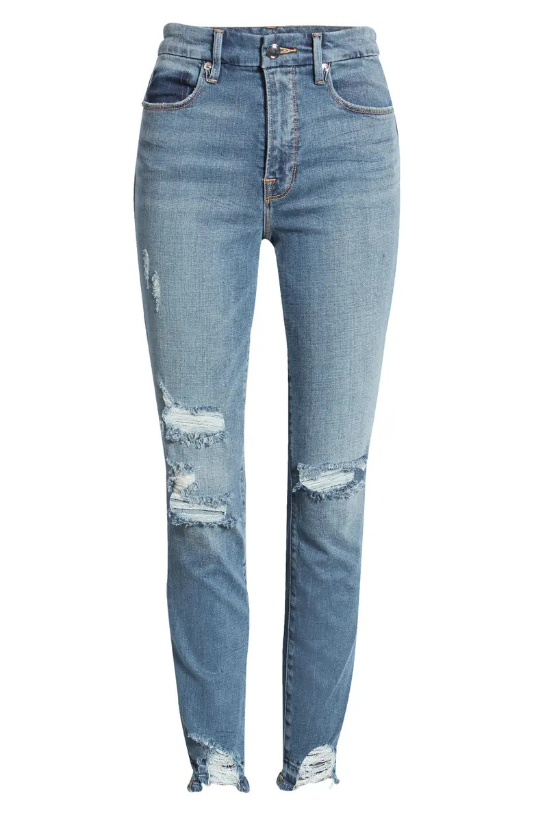 Good Waist Ripped High Waist Ankle Skinny Jeans | Nordstrom