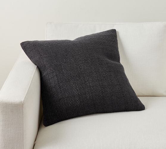 Faye Linen Textured Pillow | Pottery Barn (US)