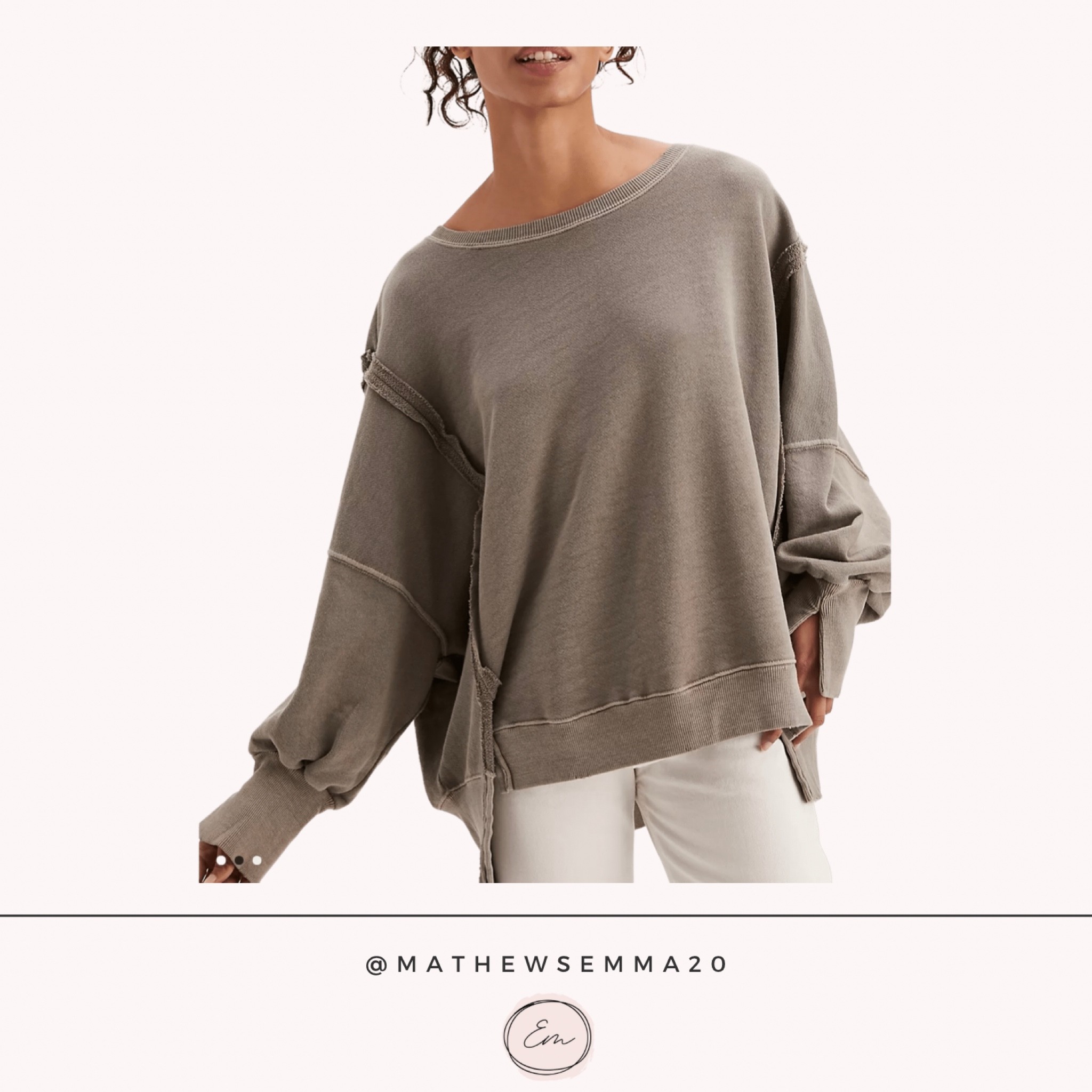 Free People Pullover
Oversized Sweatshirt
Crewneck
Fall fashion
Fall trends
Loungewear

#LTKunder100 #LTKstyletip #LTKU