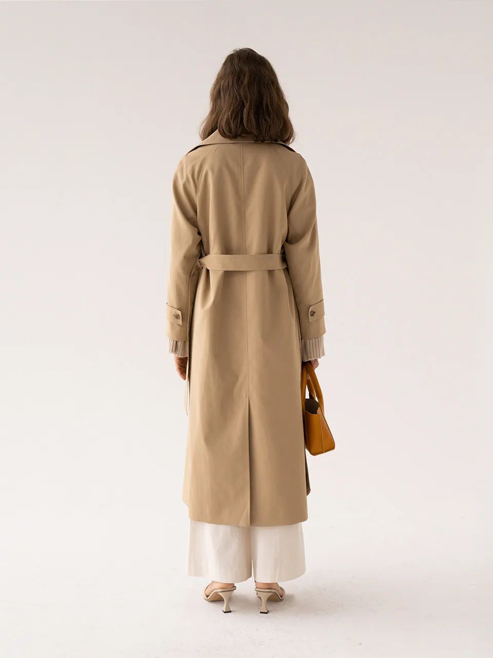 Double Breasted Coat Cinnamon | W Concept (US)