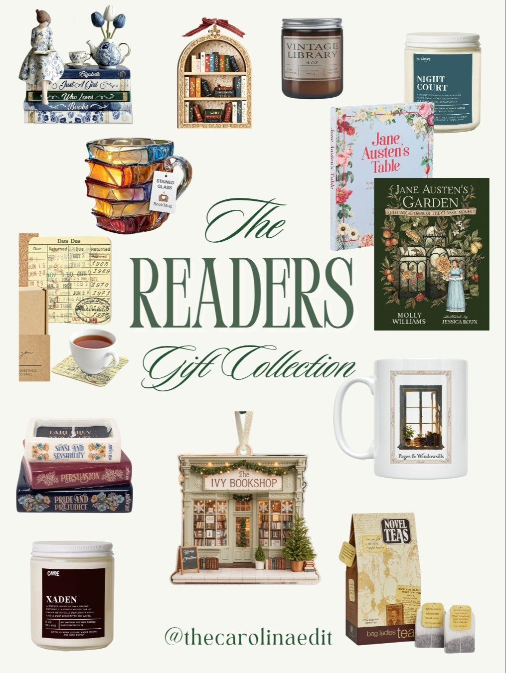 The ultimate Readers / book lovers gift collection. From sweet literary ornaments to candles and mugs, there's a special gift idea for the book lover in your life. Pick out their favorite book and add one of these to their stocking. #booklover #reader #books #giftidea #christmasgift 

#LTKGiftGuide #LTKHoliday #LTKCyberWeek