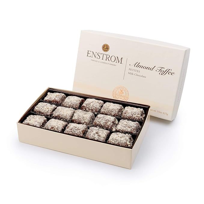 Enstrom Milk Chocolate Almond Toffee Petites 15oz box | Bite-size | Gluten Free | Kosher Dairy | ... | Amazon (US)