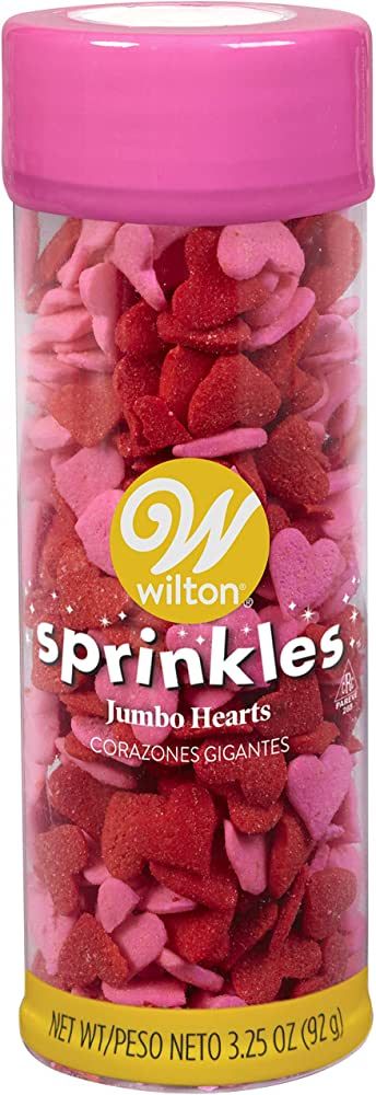 Wilton Jumbo Heart Sprinkles - 3.25 oz. | Amazon (US)