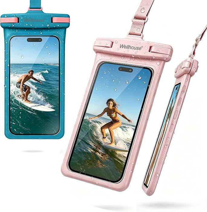 wellhouse Waterproof Phone Pouch, Waterproof Phone Case for iPhone 17 16 15 14 13 Pro Max XS Sams... | Amazon (US)