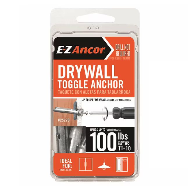 E-Z Ancor  10-Pack 2-1/2-in L x 5/8-in dia Standard Drywall Anchor (Screws Included) | Lowe's