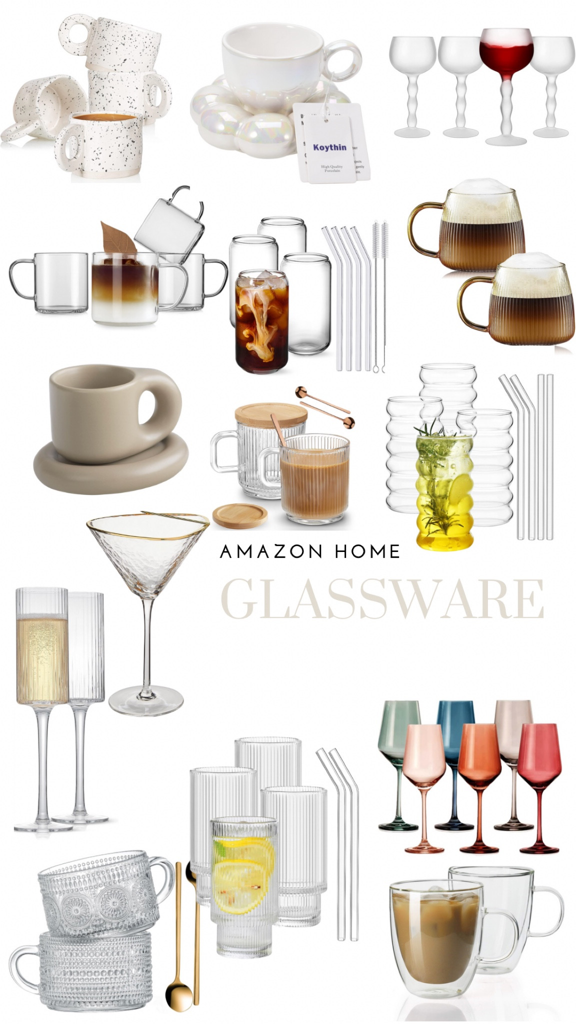 My favorite aesthetic glassware from amazon 

#LTKfindsunder100 #LTKhome #LTKfindsunder50