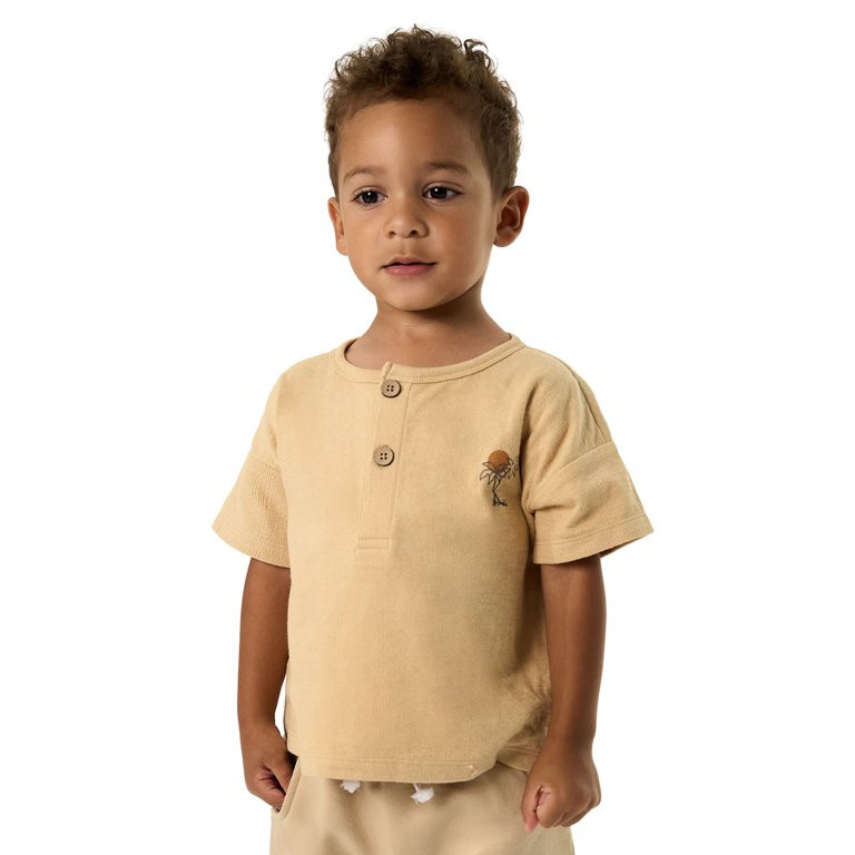 Modern Moments by Gerber Toddler Boy Organic Short Sleeve Henley T-Shirt, Sizes 12M-5T - Walmart.... | Walmart (US)