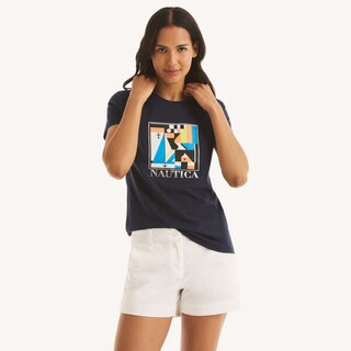 Art Deco Foil Graphic T-Shirt | Nautica