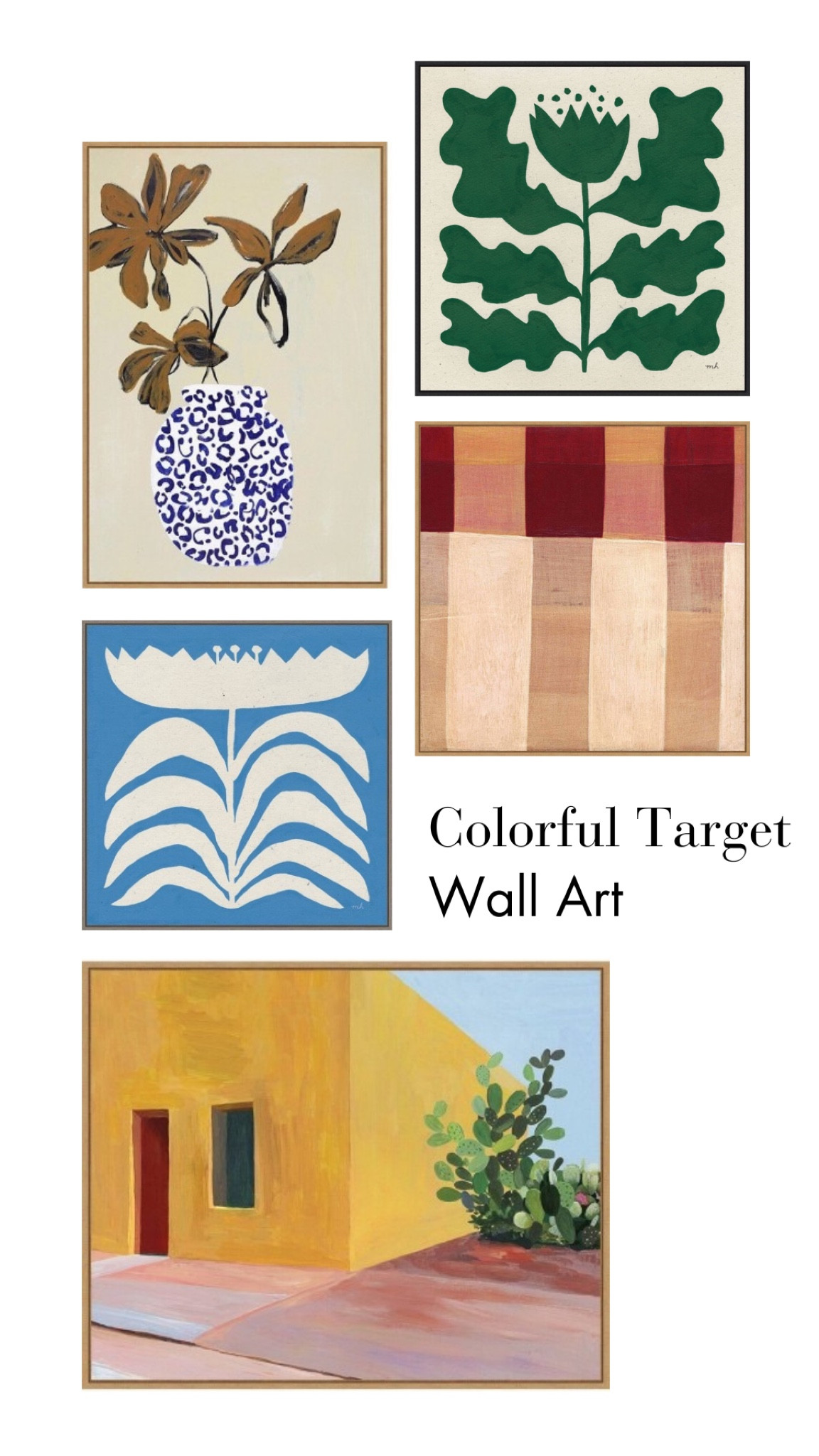 Colorful wall art from Target. These can stand alone or give a room a pop of personality. I love the bold patterns and colors in these pieces. This wall art has a classic, contemporary feel to them with a playful touch. 

#homedecor #wallart #targetfinds #interiordesign 

#LTKHome #LTKSaleAlert #LTKStyleTip