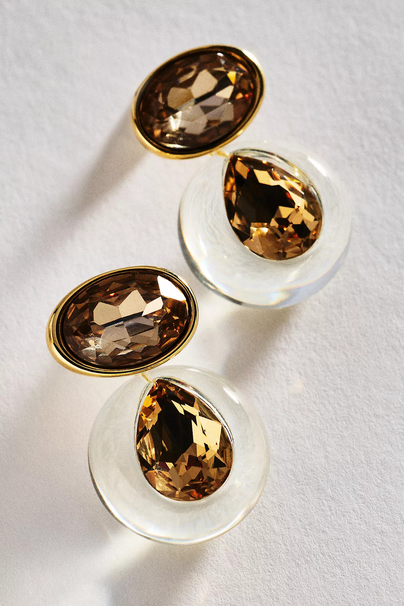 Resin Bezel Stone Earrings | Anthropologie (US)