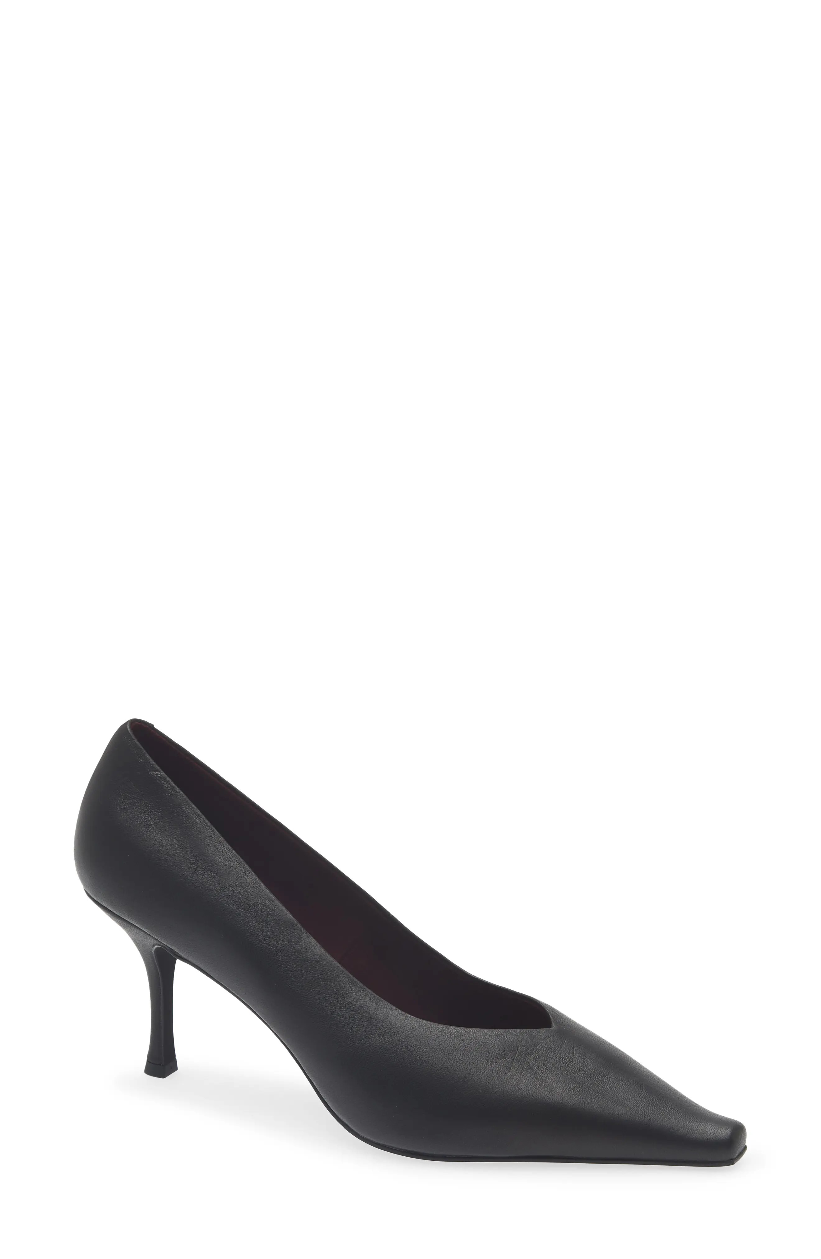 Jeffrey Campbell Campaign Leather Pointed Toe Pump (Women) | Nordstrom | Nordstrom