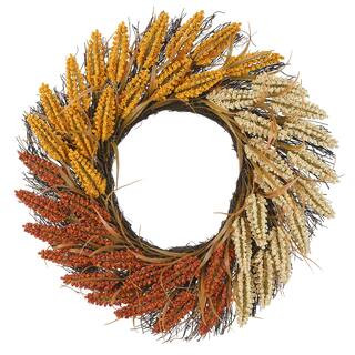 22" Cream, Orange & Yellow Heather Mixed Wreath by Ashland® | Michaels | Michaels Stores