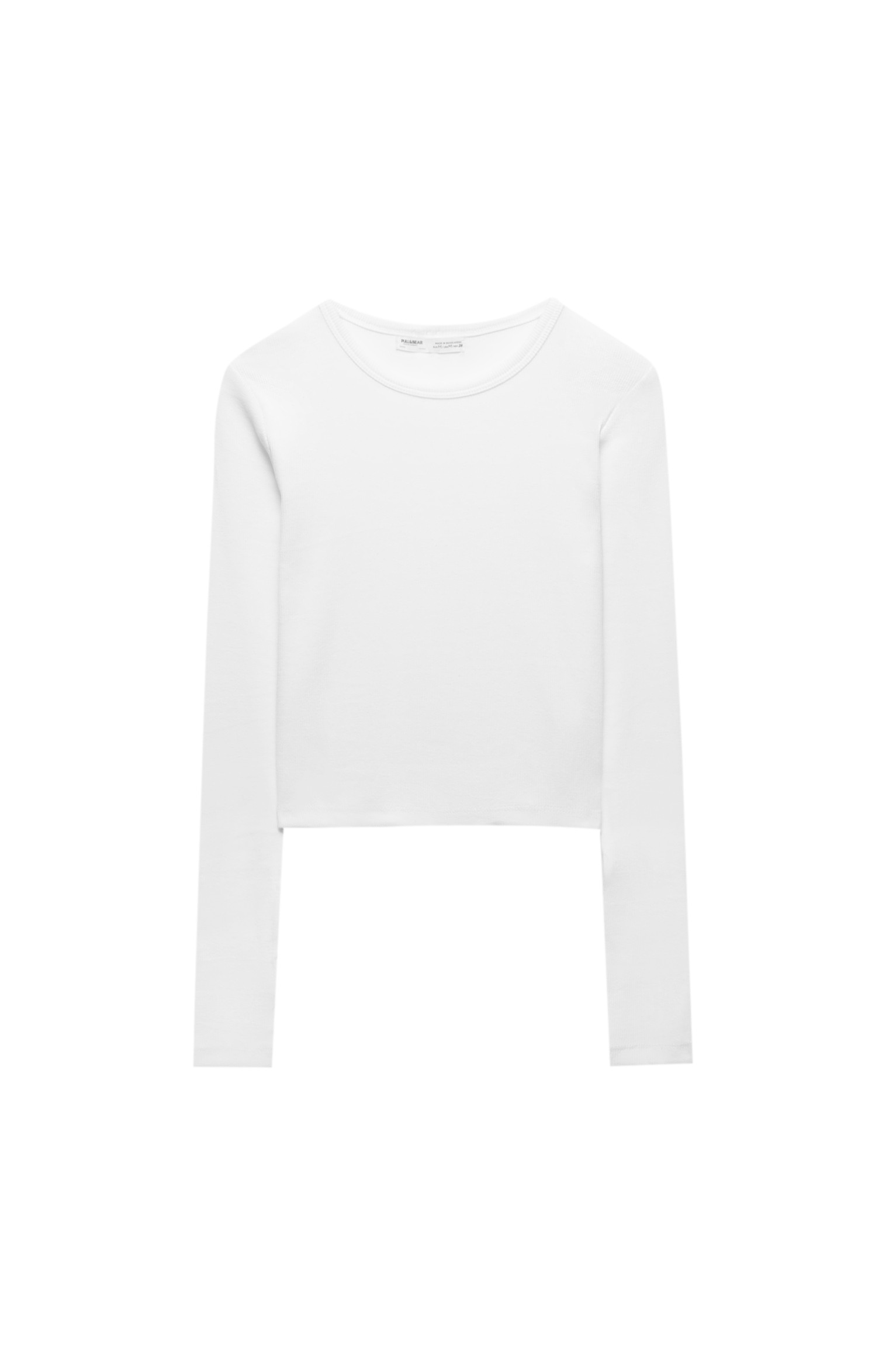 Basic long sleeve round neck T-shirt | PULL and BEAR UK
