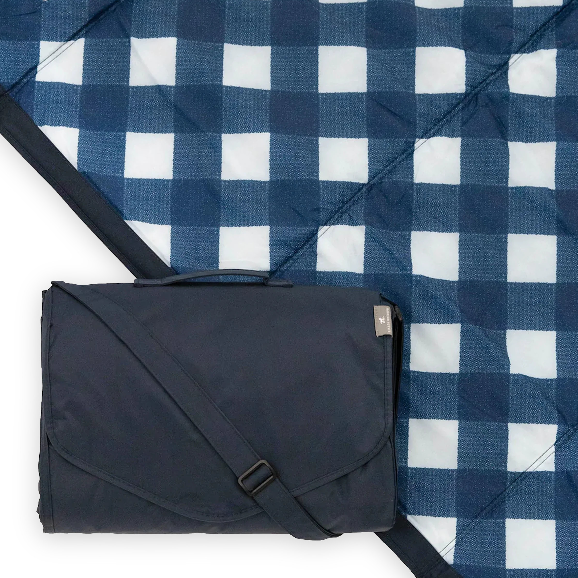 Outdoor Blanket - Navy Plaid | Little Unicorn