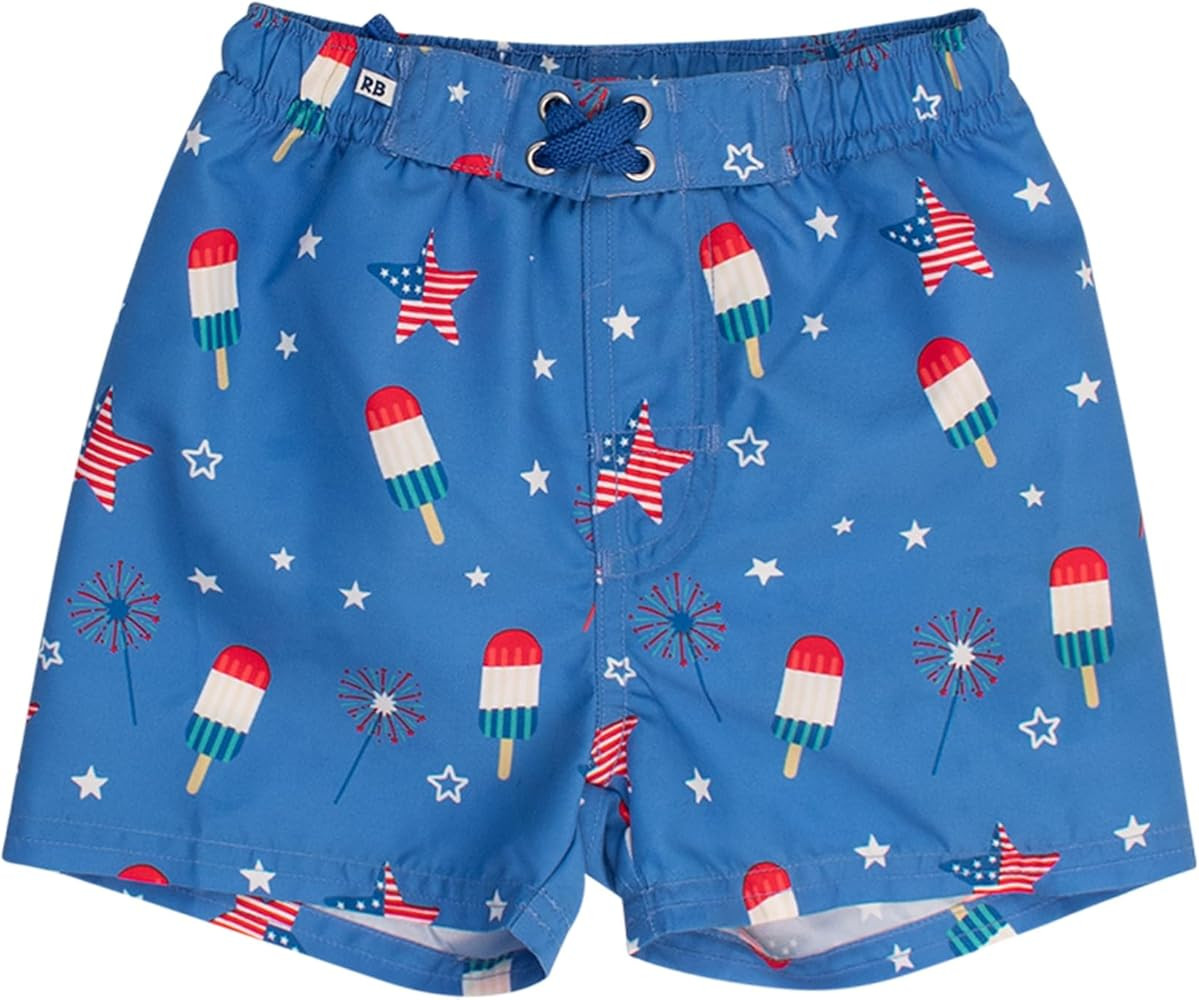 RUGGEDBUTTS Boys UPF50+ Sun Protection Novelty Swim Trunks | Amazon (US)