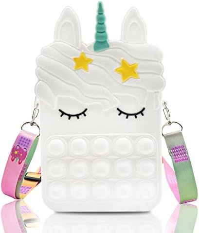 Big Pop Shoulder Bag Fidget Toys Sensory Creative Fashion Handbag, Big Pop Purse Bags, Silicone Bag  | Amazon (US)