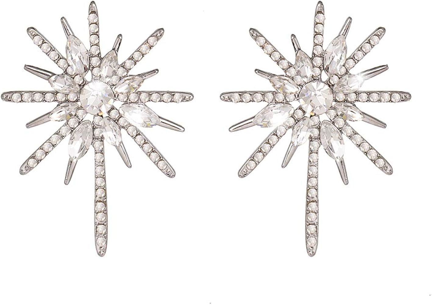 Fashion Statement Vintage Drop Dangle Earrings for Women Girls Green Crystal Earrings | Amazon (US)