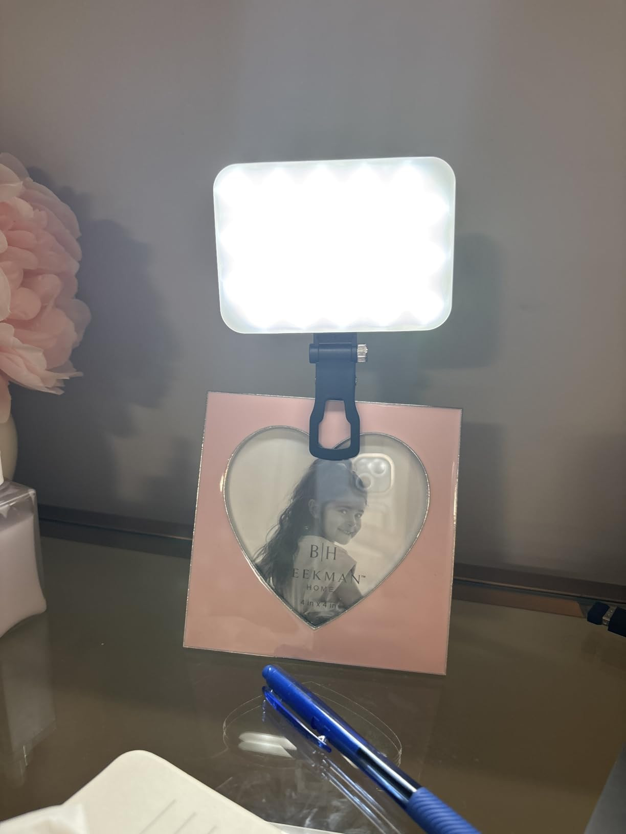 ALTSON 60 LED Portable Selfie Light Video Conference Lighting with Clip & Camera Tripod Adapter Rechargeable 2200mAh CRI 97+, 3 Light Modes for Phone iPhone Webcam Laptop Photo Makeup | Amazon (US)